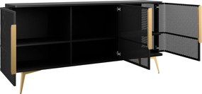 Μπουφές Modera 3D-Μαύρο
