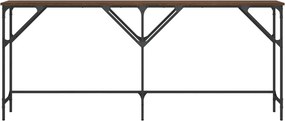 vidaXL Τραπέζι Κονσόλα Καφέ Δρυς 180x29x75 εκ. Επεξεργασμένο Ξύλο