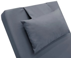 Μαξιλάρι ξαπλώστρας Sunset pakoworld ύφασμα γκρι 60x185x10εκ