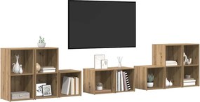 vidaXL ΣΕΤ ΒΑΘΜΟΛΟΓΗΣΗΣ ΤΗΛΕΟΡΑΣΗΣ 8 pcs Artisan Oak