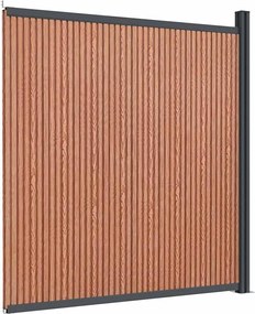 vidaXL Πάνελ Περίφραξης Καφέ 173 x 186 εκ. από WPC