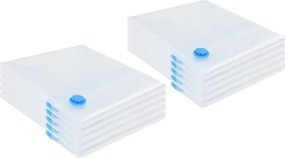 vidaXL Σακούλες Αποθήκευσης 10 pcs Διαφανές και Μπλε 130 x 100 cm