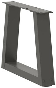 vidaXL Πόδια Τραπεζιού Σαλονιού Σχήματος V 2 τεμ. Ανθρακί 40x(30-31,3) εκ. Ατσάλι