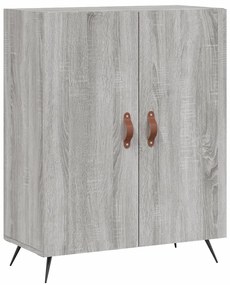 vidaXL Ντουλάπι Γκρι Sonoma 69,5 x 34 x 180 εκ. Επεξεργασμένο Ξύλο