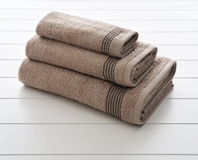 Πετσέτες Mara-2 (Σετ 3τμχ) Brown Vesta Home Σετ Πετσέτες 70x140cm 100% Βαμβάκι