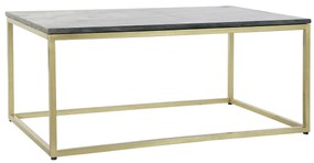 Τραπεζάκι Καφέ DKD Home Decor Μαύρο Χρυσό Μάρμαρο Σίδερο 100 x 61 x 43 cm