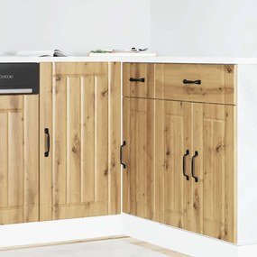 vidaXL Ντουλάπι βάσης νεροχύτη "Lucca" Artisan Oak Engineered Wood