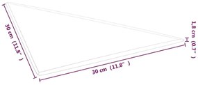 Πάνελ Τοίχου 12 τεμ. Taupe 30x30 εκ. 0,54 μ² Υφασμάτινα - Μπεζ-Γκρι