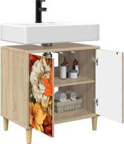 vidaXL Ντουλάπι Μπάνιου GENNEP Sonoma 60 x 40 x 60 εκ