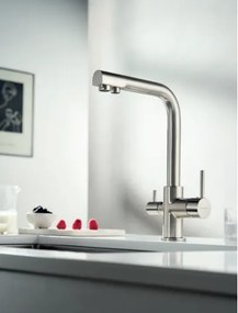 Eurorama FILTER TAP Μπαταρίας Κουζίνας για σύνδεση με ντεπόζιτο Inox Finish
