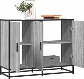 vidaXL Sideboard Grey Sonoma 94x35x76 cm Ξύλινη κατασκευή