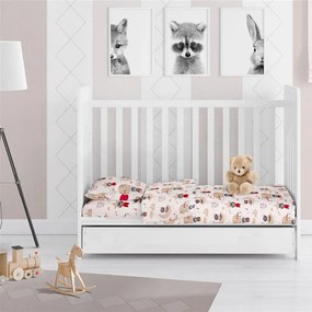 Σεντόνι Βρεφικό Reach The Stars Με Λάστιχο 190 Beige DimCol Cradle 70x155cm 100% Cotton