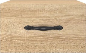 vidaXL Κομοδίνα Επιτοίχια Sonoma Δρυς 35 x 35 x 20 εκ.