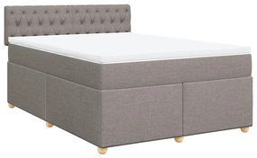 ΚΡΕΒΑΤΙ BOXSPRING ΜΕ ΣΤΡΩΜΑ TAUPE 140X190 ΕΚ. ΥΦΑΣΜΑΤΙΝΟ 3288986