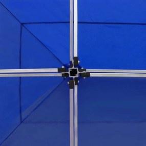 vidaXL Κιόσκι Πτυσσόμενο Επαγγελματικό Μπλε 6 x 3 μ. Αλουμινίου