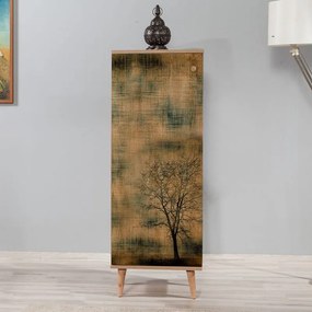 Παπουτσοθήκη-ντουλάπι Soho μελαμίνη sonoma 50x38x135εκ