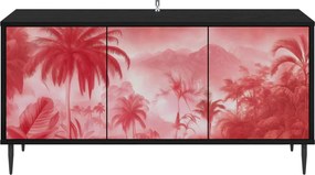vidaXL Ντουλάπι TV AACHEN 102 x 33 x 51 εκ Μαύρη Δρυς