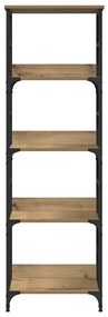 vidaXL Βιβλιοθήκη Τεχνίτης Δρυς 50x33x153 εκ. Επεξεργασμένο Ξύλο