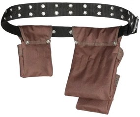 VEVOR Tool Belt, 13 Pockets, Adjusts from 29 Inches to 54 Inches, Polyester Heavy Duty Tool Pouch Bag, Detachable Tool Bag for Electrician, Carpenter, Handyman, Woodworker, Construction, Framer, Brown