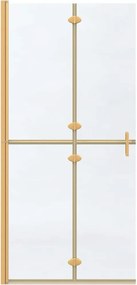 vidaXL Τοίχος Walk-In Ντους Χρυσό 90 x 6.5 x 190 εκ.