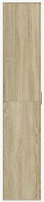 vidaXL Ντουλάπι Sonoma Δρυς 80x35x180 εκ. από Επεξεργασμένο Ξύλο