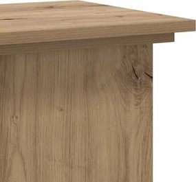 vidaXL Βάσεις Φυτών Αρτισιανή Δρυς 33x33x100 εκ. Επεξ. Ξύλο