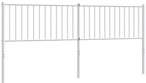 vidaXL Ανταλλακτικό κεφαλάρι Λευκό 193 εκ. Μεταλλικό