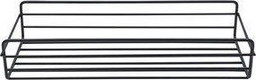 Μεταλλικό Κρεμαστό Ράφι 27x11x6cm Άσπρο ή Μαύρο - Μαύρο