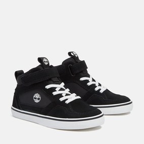 Timberland Παιδικά παπούτσια Stone Jump Low Hook &amp; Loop Sneaker Black Suede