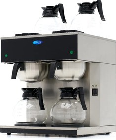 Filter Coffee Maker - Double - 2x 1.8L - with Glass Decanter