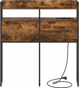 vidaXL Κεφαλάρι Αποθήκης με αποθήκευση Καπνιστή δρυς