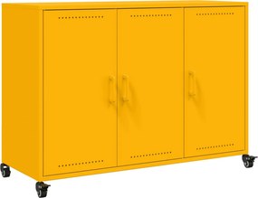 vidaXL Ντουλάπι Μουσταρδί 100,5x39x72 εκ. από Ατσάλι