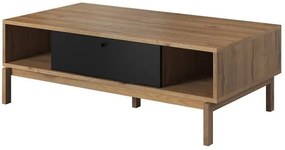 Lh-homefurniture Τραπεζάκι Franka Φυσικό Grandson + Μαύρο 125x41x65cm 40113-FRb