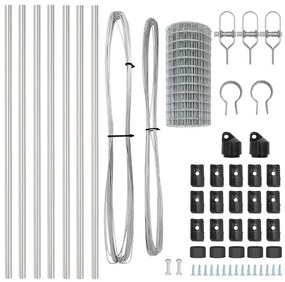 vidaXL Τεντώτο με στήριγμα Ασημί 0,8 x 10 m Χάλυβας και PVC