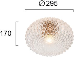 Πλαφονιέρα Viokef Ester-Διάφανο