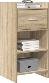 vidaXL Πλαϊνό γραφείο Sonoma Δρυς 40 x 36 x 80 εκ Επεξεργασμένο Ξύλο