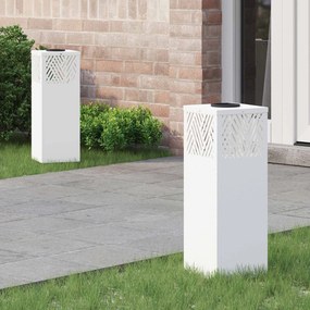 vidaXL Ηλιακό LED Φως Δρόμου 2 pcs Θερμό λευκό 18 x 18 x 50 εκ.