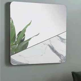 Καθρέπτης Ortis 80x80cm White-Marble Capodarte Γυαλί