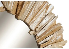 Τοίχο καθρέφτη DKD Home Decor Φυσικό Alpino Παλαιωμένο φινίρισμα 60 x 4 x 60 cm