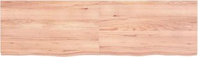 vidaXL Πάγκος Μπάνιου Αν. Καφέ 140x40x(2-4) εκ. Επεξεργ. Μασίφ Ξύλο