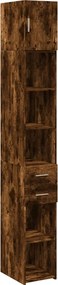 vidaXL Ντουλάπι Αποθήκευσης Στενό Δρυς 30x42,5x225 εκ. Επεξεργ. Ξύλο