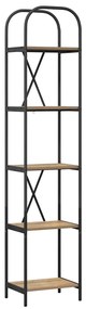vidaXL Ράφι Βιβλίων artisan δρυς 40 x 30 x 183 εκ Επεξεργασμένο ξύλο