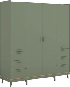 Ντουλάπα Andi-Πράσινο-Μήκος: 190εκ