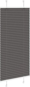vidaXL Πλισέ περσίδα Μαύρο 65x150 cm Πλάτος υφάσματος 64,4 cm