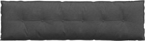 vidaXL Μαξιλάρι Πλάτης Σκούρο Γκρι 180 x 50 x 19 cm