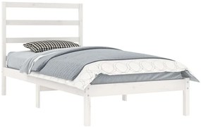 vidaXL Σκελετός Κρεβ. Χωρίς Στρώμα Λευκό 90x200 εκ Μασίφ Πεύκο