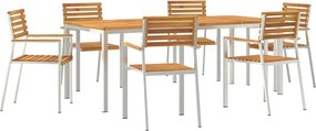 vidaXL Σέτ φαγητού για κήπο 7 pcs