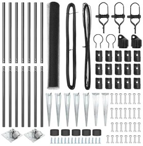 vidaXL Στύλος Περιφράξεων Γκρι 10 x 1,4 μ (13 mm πλέγμα)