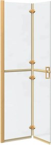 vidaXL Τοίχος Walk-In Ντους Χρυσό 90 x 6.5 x 190 εκ.