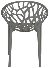 Καρέκλα - Πολυθρόνα Daren pp σε ανθρακί απόχρωση 59x60x79,5 εκ. 59x60x79.5 εκ.